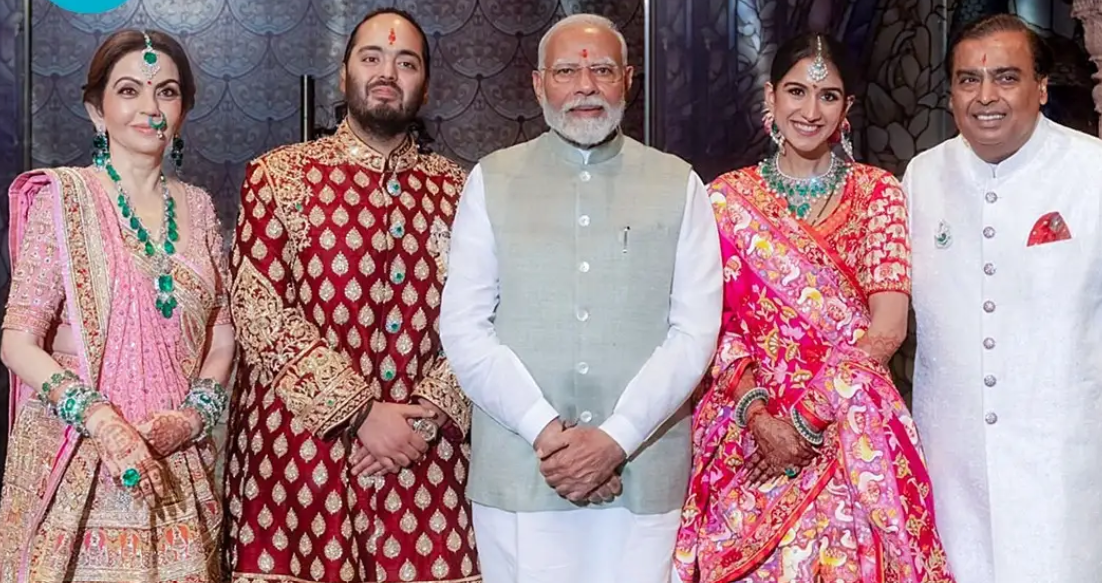 PM Modi Attends Anant Ambani and Radhika Merchant’s Grand Wedding in Mumbai