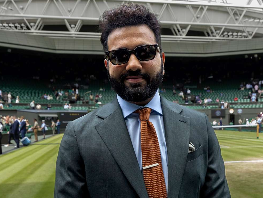 Rohit Sharma Makes a Majestic Entrance at Wimbledon 2024: Pictures Go Viral!