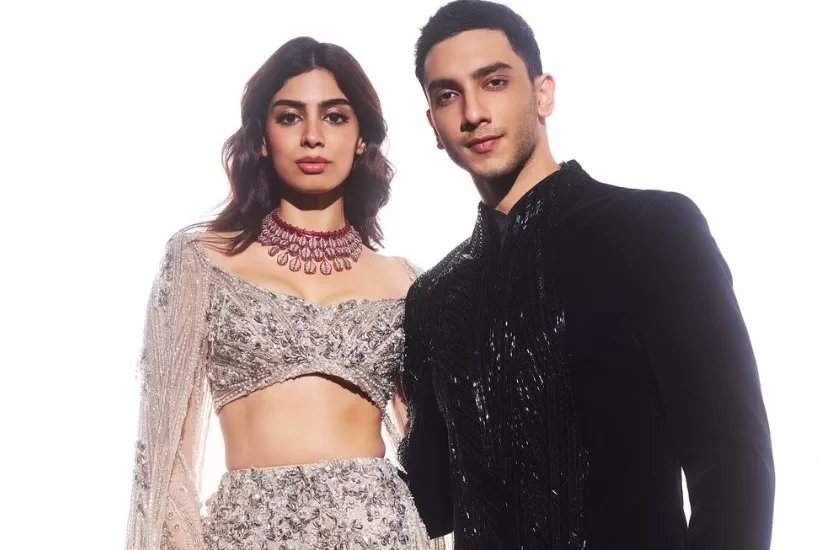 Rumored Lovebirds Khushi Kapoor and Vedang Raina Can’t Take Eyes Off Each Other as They Walk the Ramp for Designer Gaurav Gupta at the India Couture Week!!